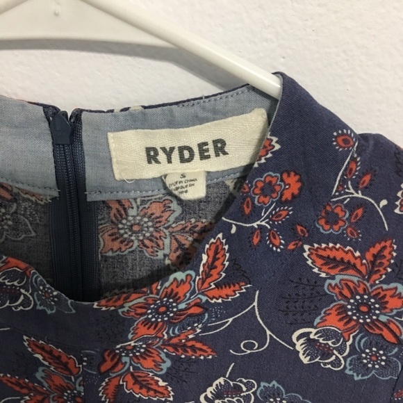 Urban Outfitters Ryder Label Retro Floral Dress - Picture 4 of 8